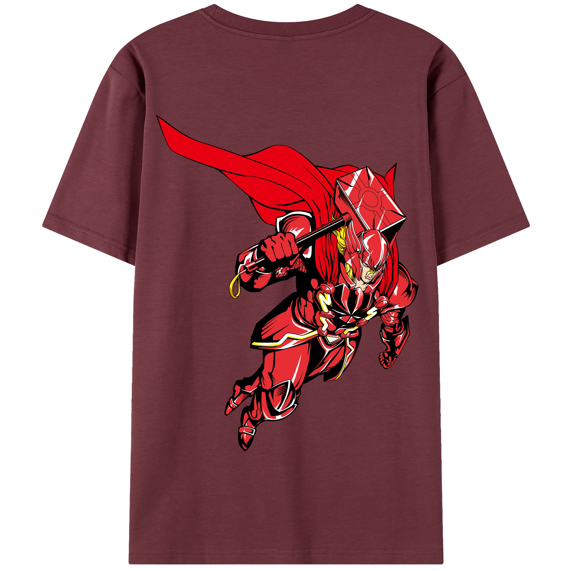 （画像用） アベンジャーズ The Avengers 綿100％半袖Tシャツ（背面プリント）